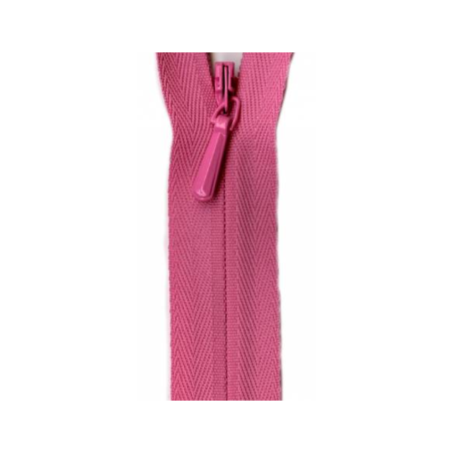 YKK Hot Pink Invisible Zipper 18"