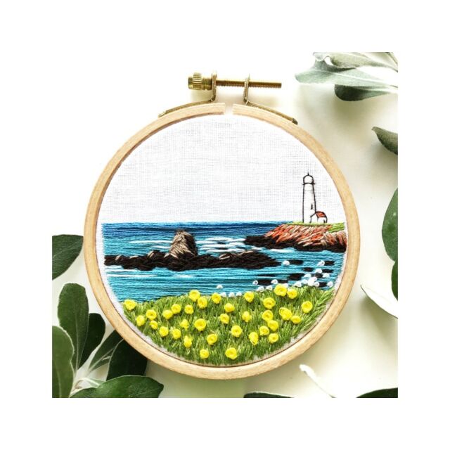 Rosanna Diggs Lighthouse By The Bay Embroidery Kit