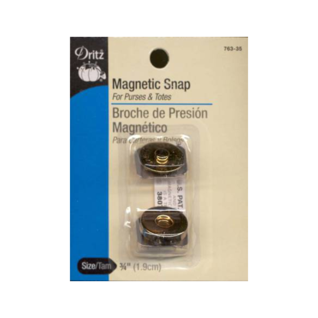 Dritz Magnetic Snap 3/4" Gold Finish