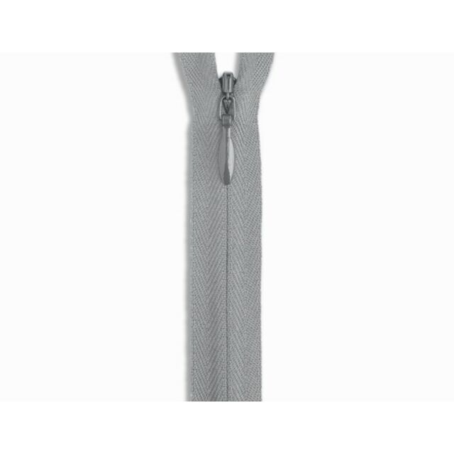 YKK Medium Grey Invisible Zipper 14"