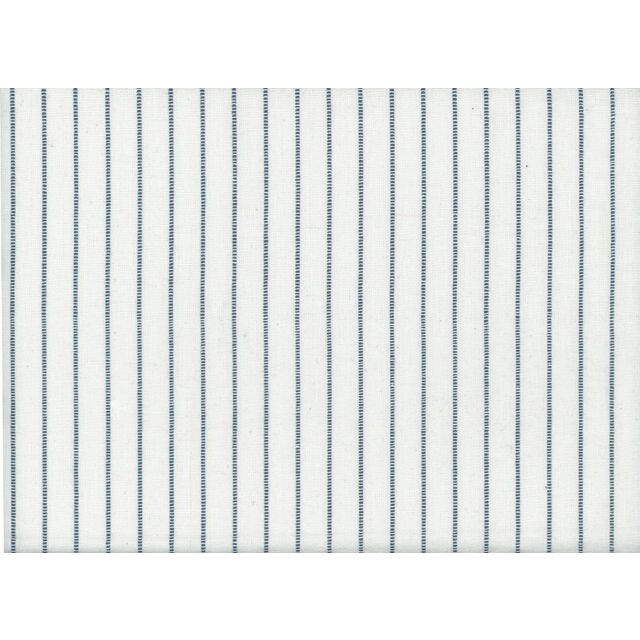 Narrow Dobby Stripe Toweling White & Navy