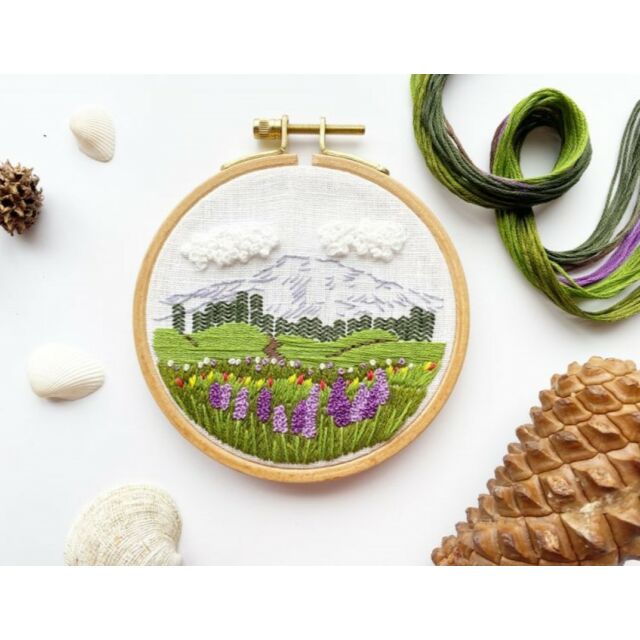 Rosanna Diggs Mt. Rainier Embroidery Kit - 20% Off