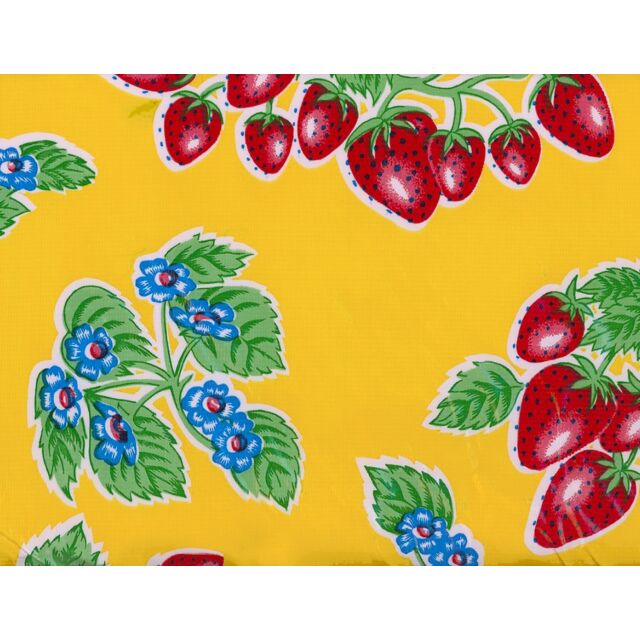 Strawberry Oilcloth Yellow