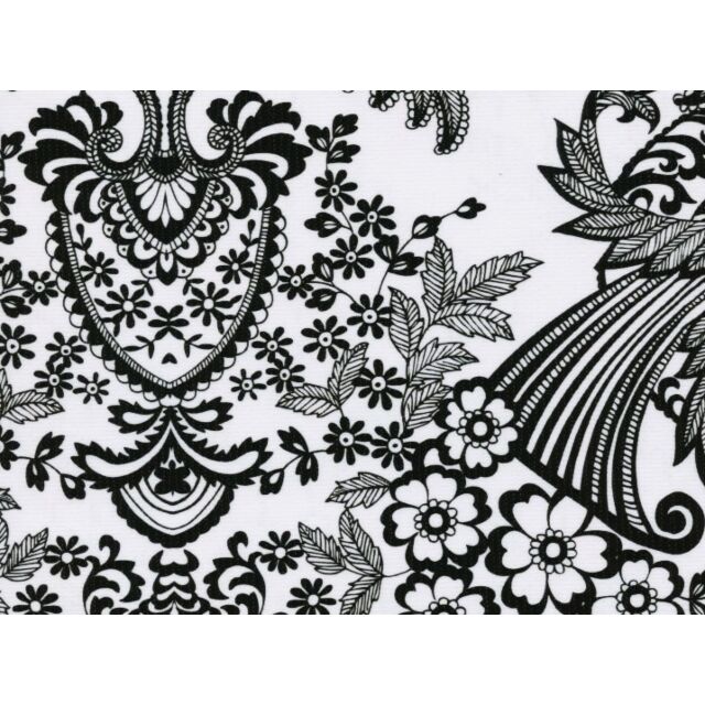 Paradise Oilcloth Black and White