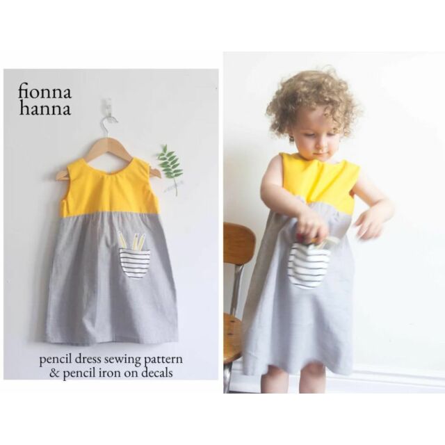 Fionna Hanna Pencil Dress Pattern & Iron on Decals