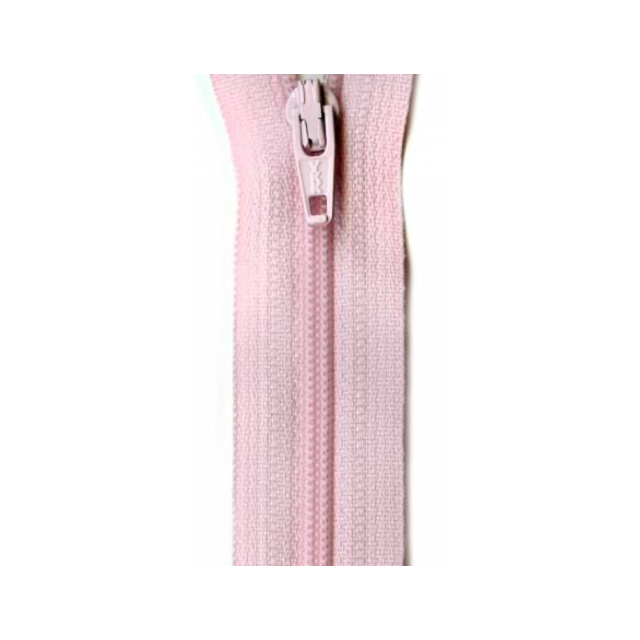 YKK Pink Coil Zipper 7"