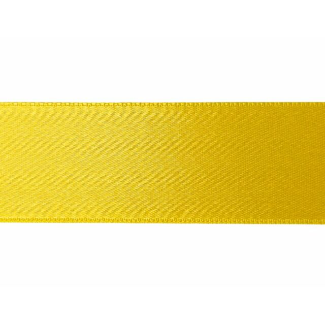 1" Double Faced Satin Ribbon Yellow