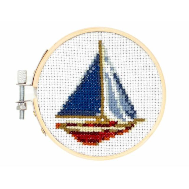 Mini Sailboat Cross Stitch Kit
