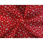 Floral Chiffon Red