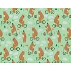 Bears On Bikes Flannel Leaf