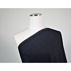 Wool Suiting Grid Midnight