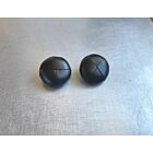 Genuine Black Leather Shank Buttons 18mm