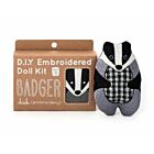 Badger Embroidered Doll Kit