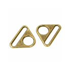 Two Triangle Rings 1.5" Antique Brass