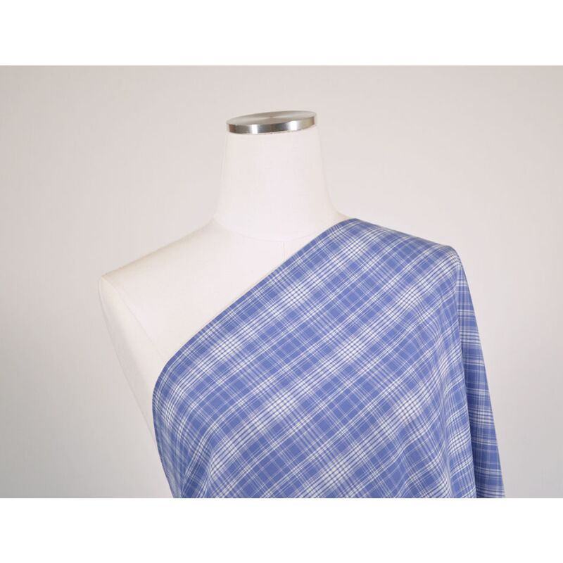 Cabbage Tie Top with Plaid Collar –