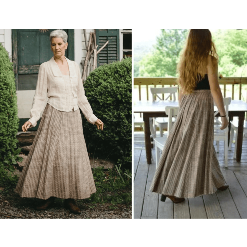 Folkwear Pattern #209 - 1900's Victorian Walking Skirt | Harts Fabric