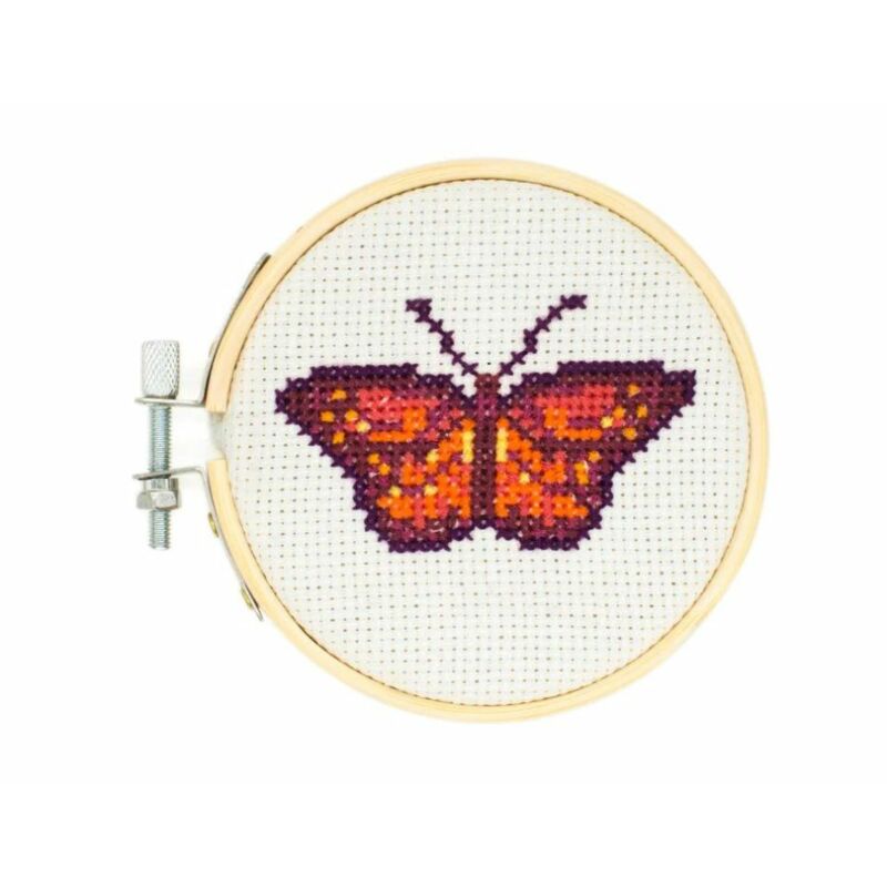 Mini Butterfly Cross Stitch Kit | Harts Fabric