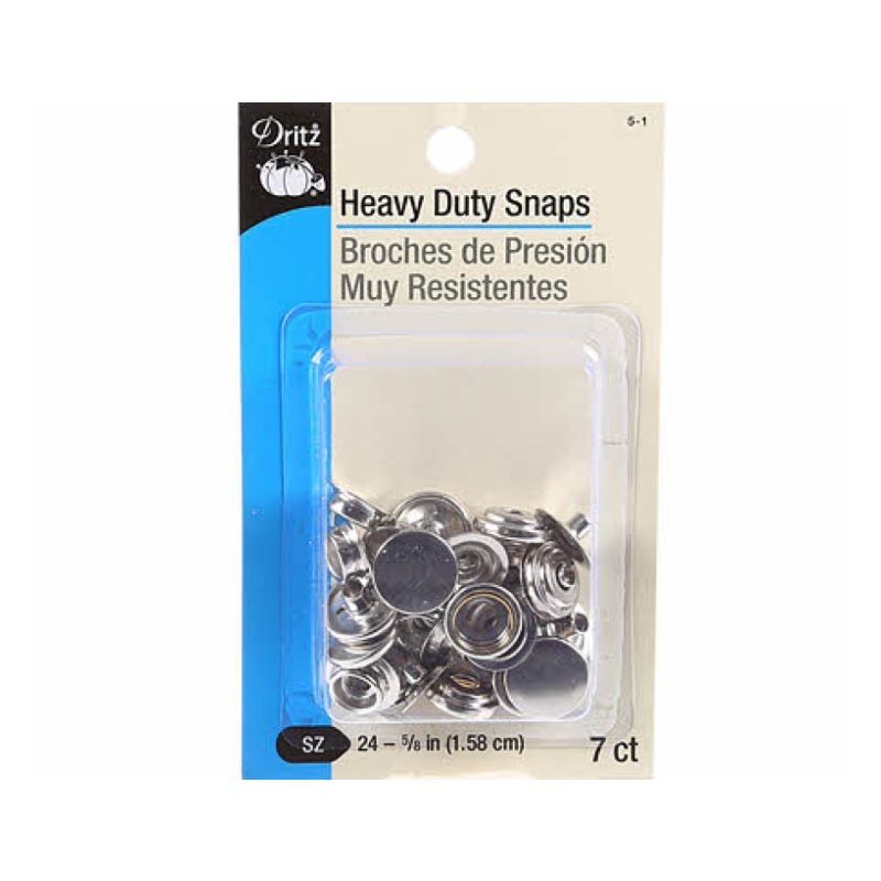Dritz 5/8 Heavy Duty Snaps Nickel | Harts Fabric