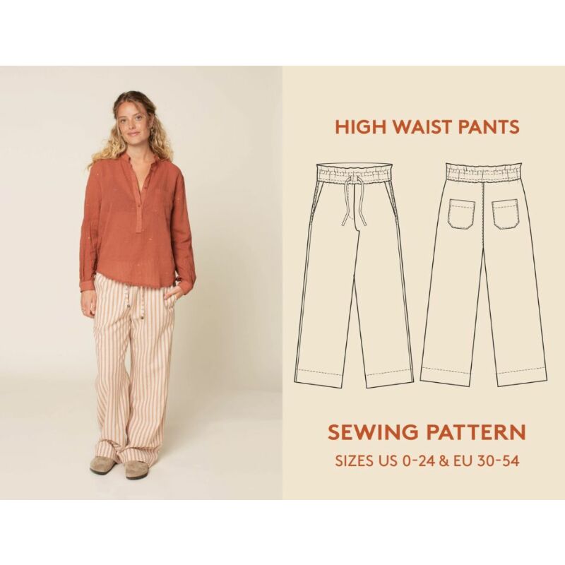 Wardrobe by Me High Waist Pants | Harts Fabric