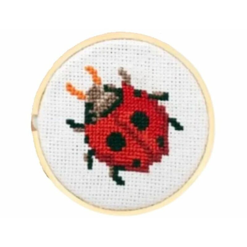 Mini Ladybug Cross Stitch Kit | Harts Fabric