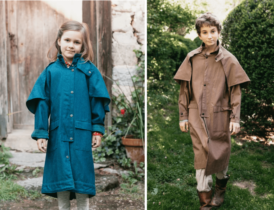 Folkwear Child's Australian Drover Coat Sewing Pattern #
