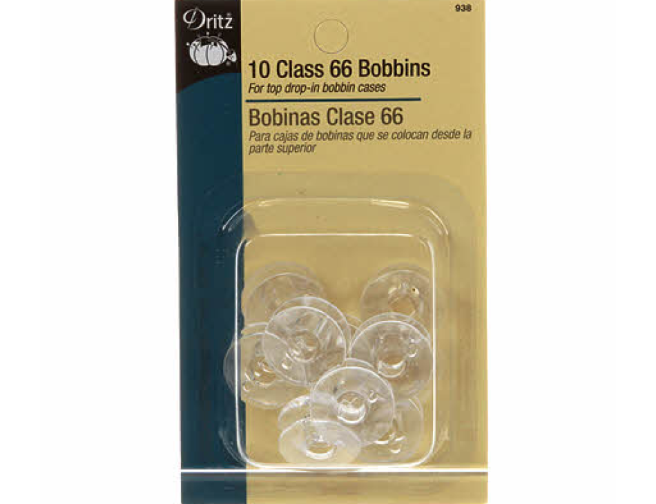 Bobbin Class 66 Plastic 10ct 938 Dritz#6 - 072879111507