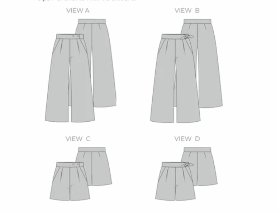 Megan Nielsen Flint Shorts and Pants | Harts Fabric