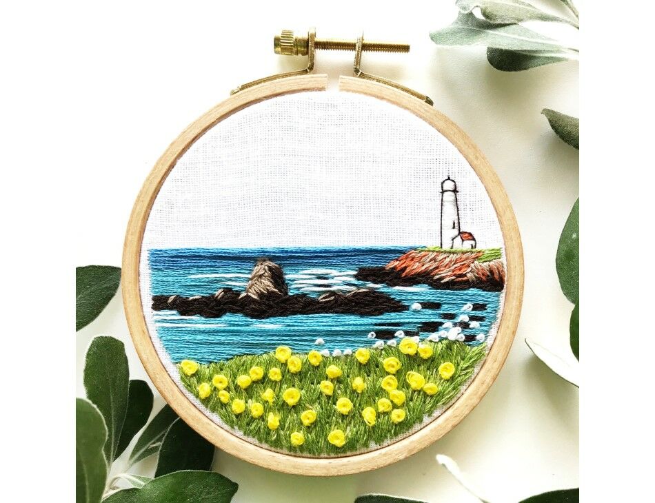 Lake Tahoe: Beginner Embroidery Kit – Rosanna Diggs Embroidery