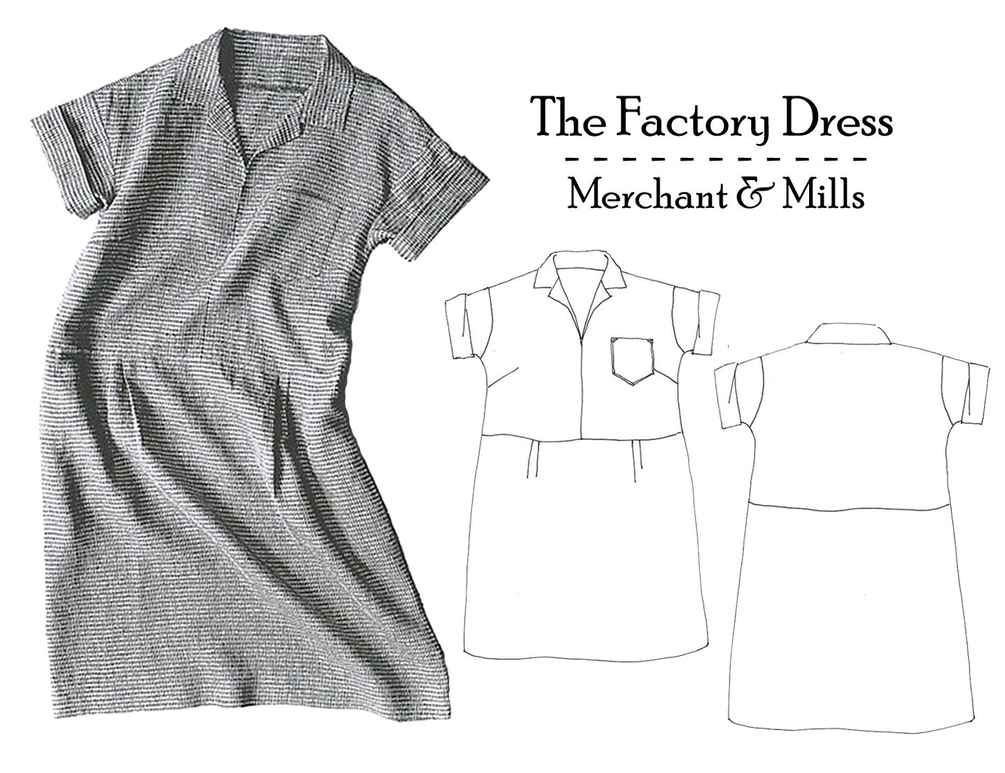 Merchant & Mills Factory Dress 8 - 18 UK | Harts Fabric