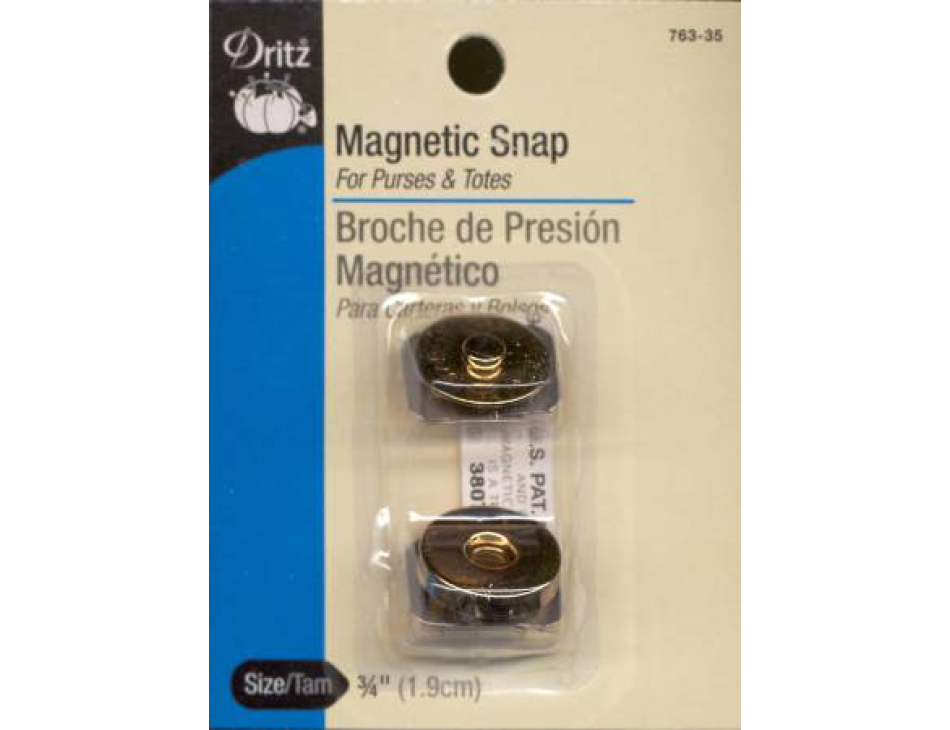 Dritz 3/4 Gold Magnetic Snaps - Magnetic Snaps - Snaps & Fasteners - Buttons