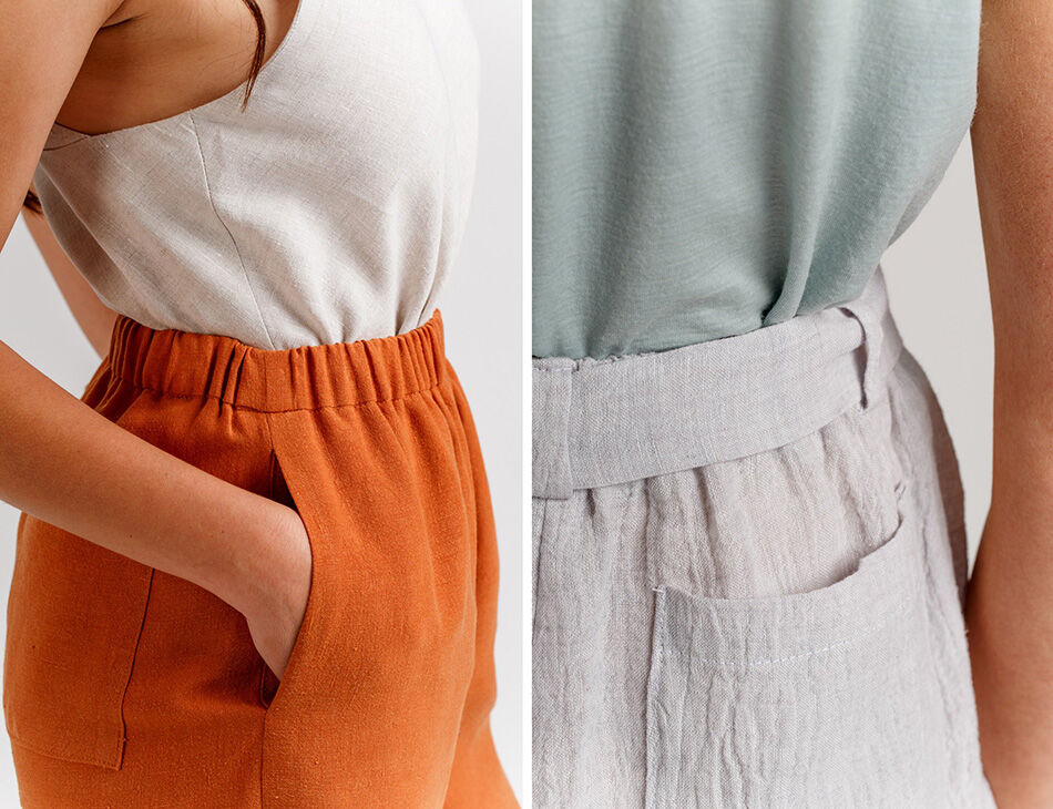 Megan Nielsen Opal Pants & Shorts Sewing Pattern | Harts Fabric