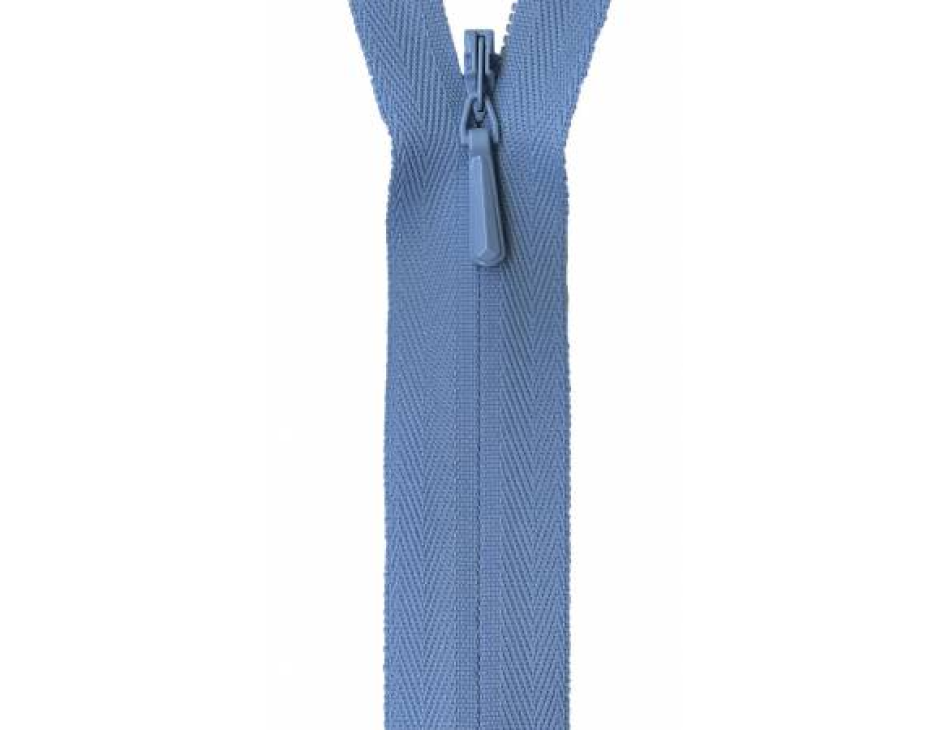 YKK Sky Blue Invisible Zipper 22 |Harts Fabric